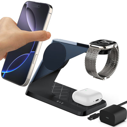 3-in-1 Magnetic Wireless Charging Station